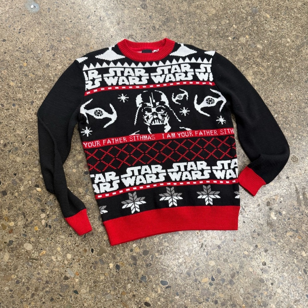 Star Wars Black and Red Crewneck Sweater